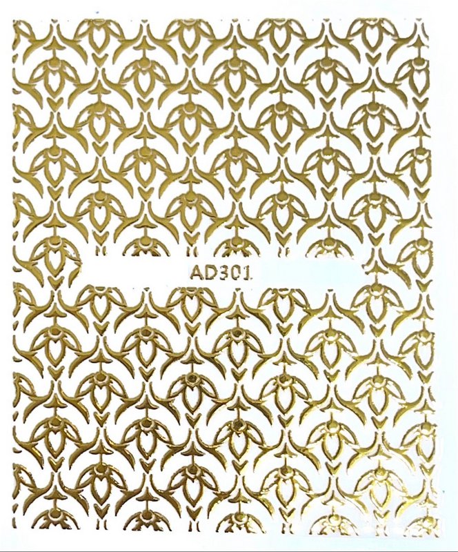 Gold pattern stickers