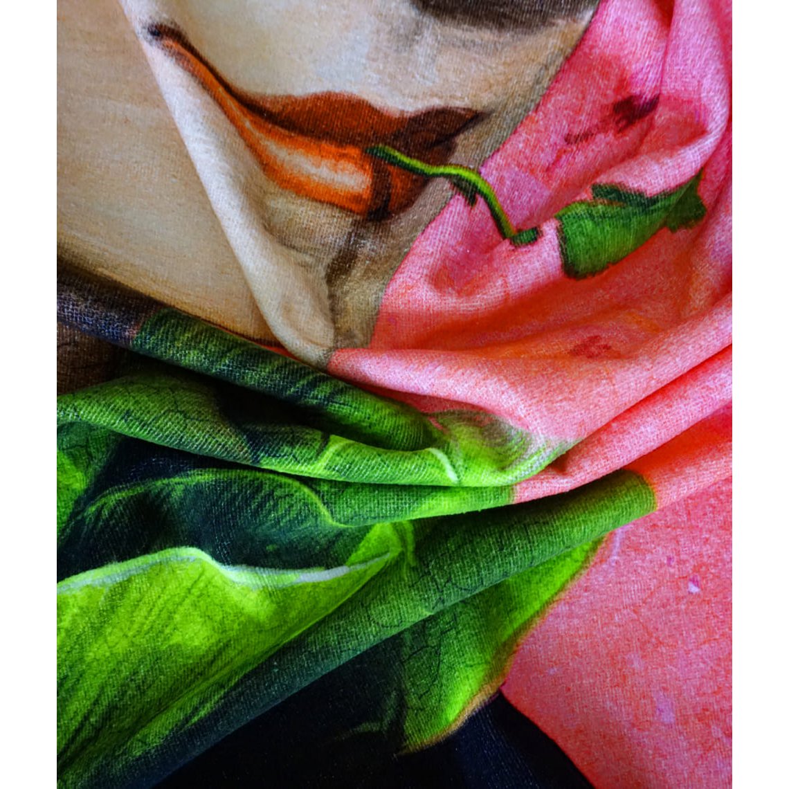 Beach towel Cold Beetroot Soup Portrait - Algis Kriščiūnas