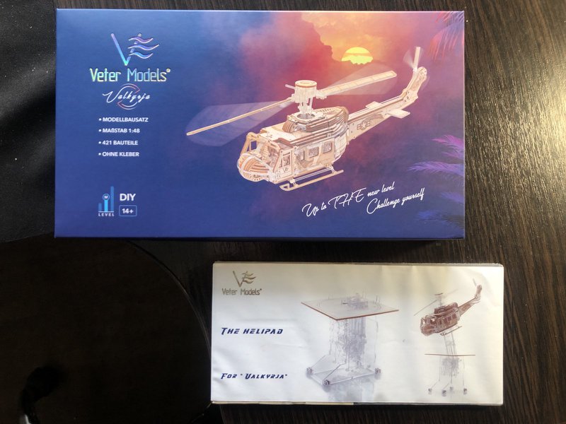 Veter Models 3D Model Building Kit, platform til helikopter, AKV-12, 10,7x9,7x9,4 cm