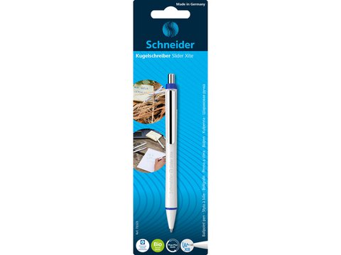 Ballpoint pen Schneider Slider Xite white-blue 1pc on blister