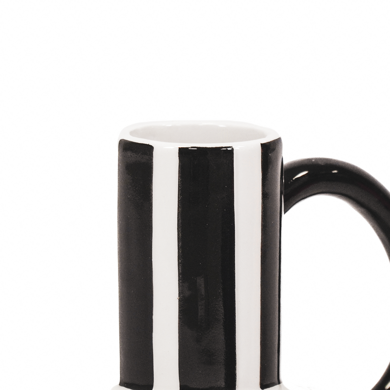 Vase - Jug - Ceramic - Dutch Black - 16x14x21,5cm