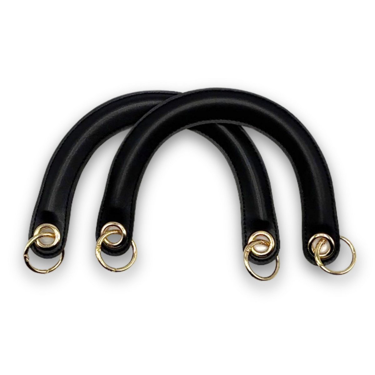 C-Modell-Taschengriff aus PU-Leder mit Feder-O-Ring-Clip