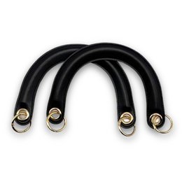 C-Modell-Taschengriff aus PU-Leder mit Feder-O-Ring-Clip