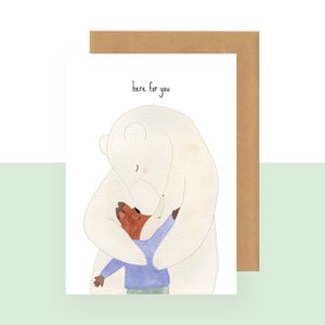 Postkaart - here for you