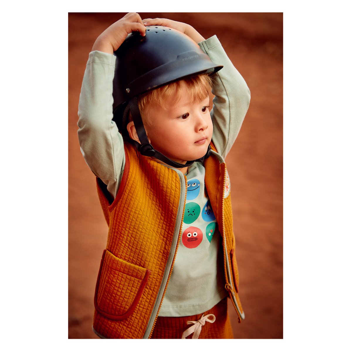 Contrast Binded Quilted Vest - Deep Indigo