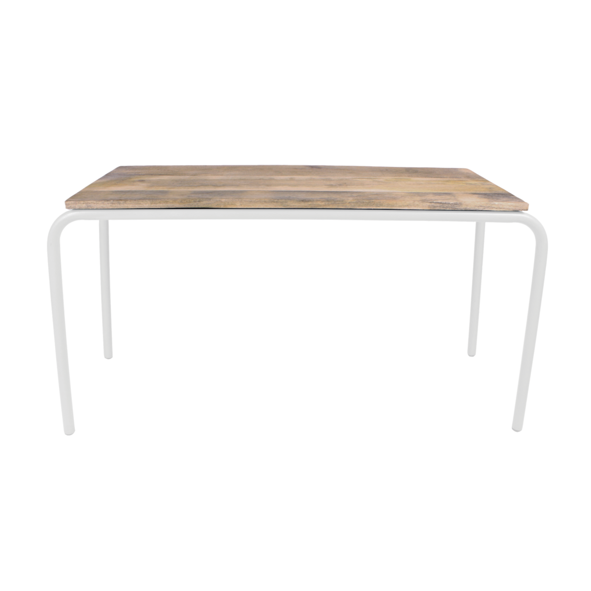 Original wood-metal table, white