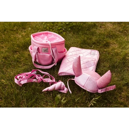 Schabracke und Hut rosa für Hobby Horse