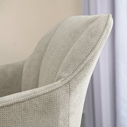Sienna fauteuil [set van 2] [linnenstof] [360 graden draaibare voet]