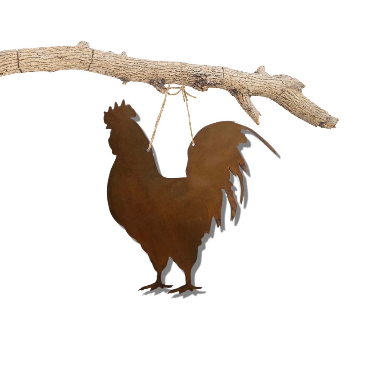 Hen and Rooster | Set of 2 hanging window decorations | Patina garden decoration country house