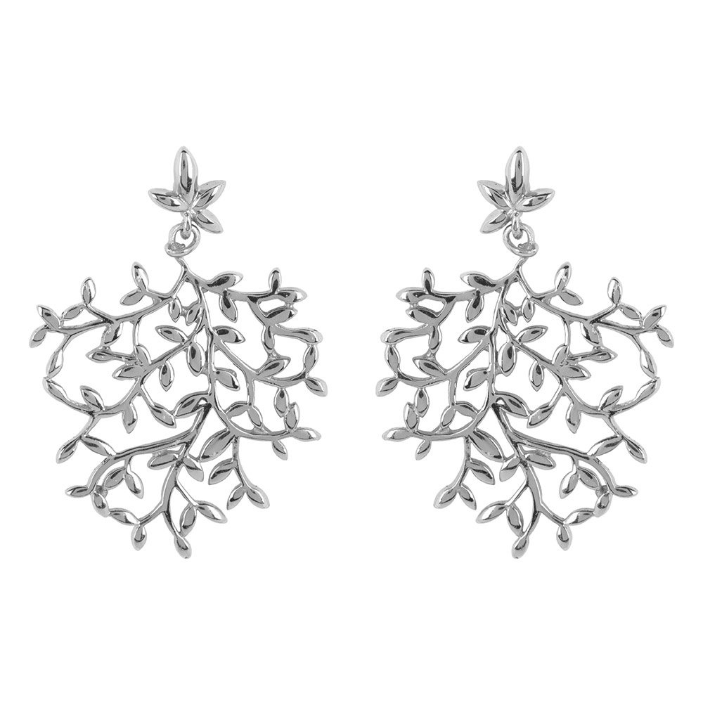 Nyssa tree earring gold silver