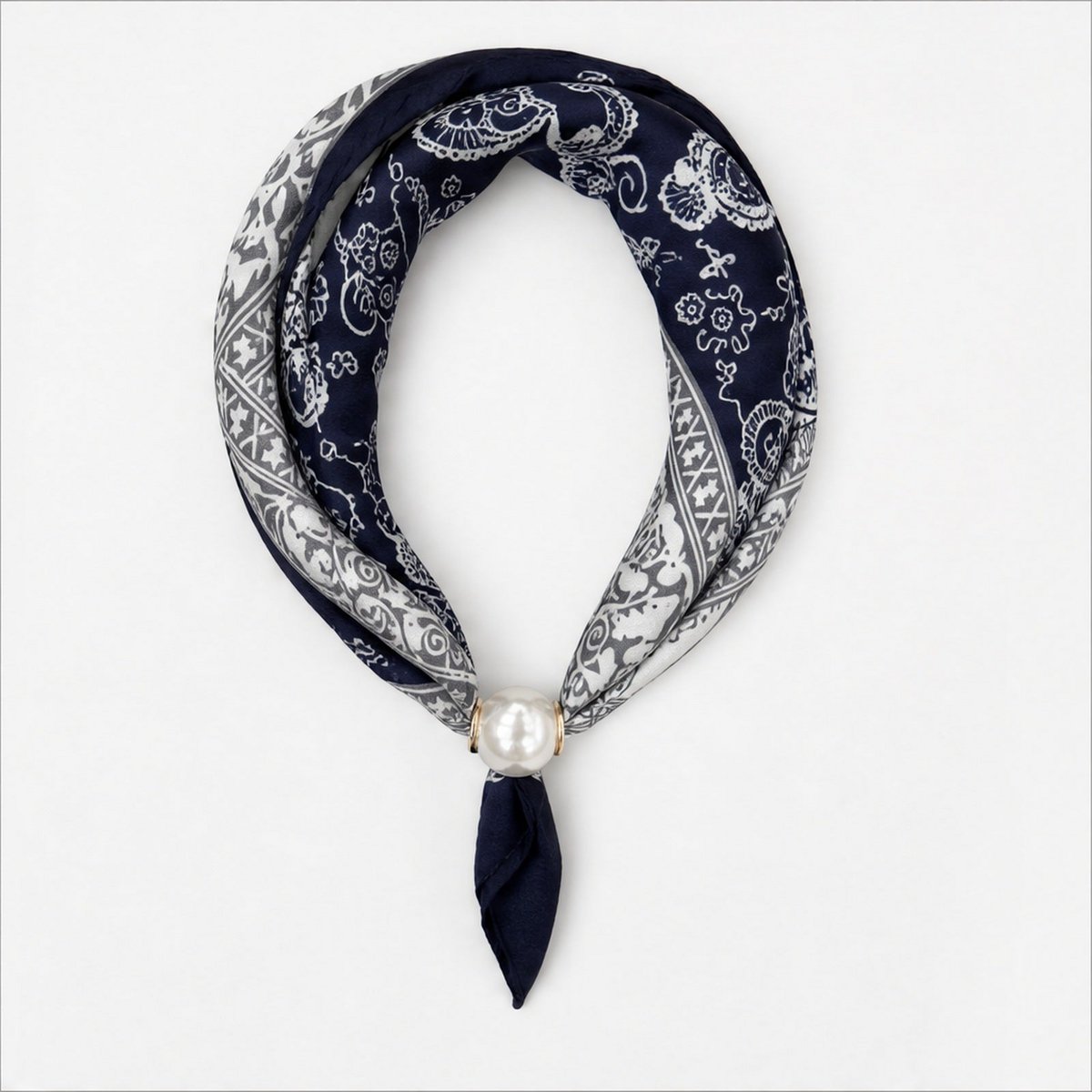 HS Parelsjaal Satijnprint Paisley - Meerdere Prints