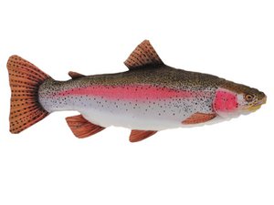 Regenbogenforelle aus Stoff, 58cm