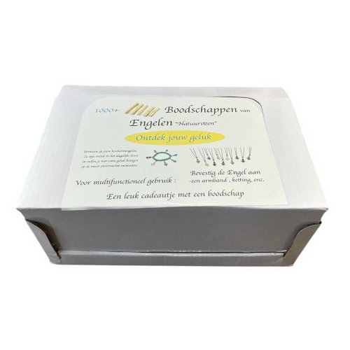 Engel in einer Glasflasche mit Naturstein, Muschel und einem Pergament mit Botschaft