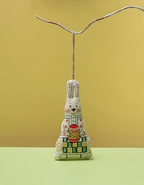 Easter Doe Hare with an Easter Egg