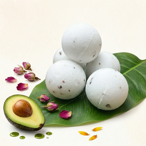 Damask Rose Bath Bomb with Avocado & Sunflower Oils 60g