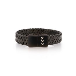 Lederarmband Schwarz | Amsterdam XXX