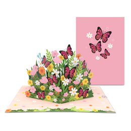 Butterfly meadow pop-up card