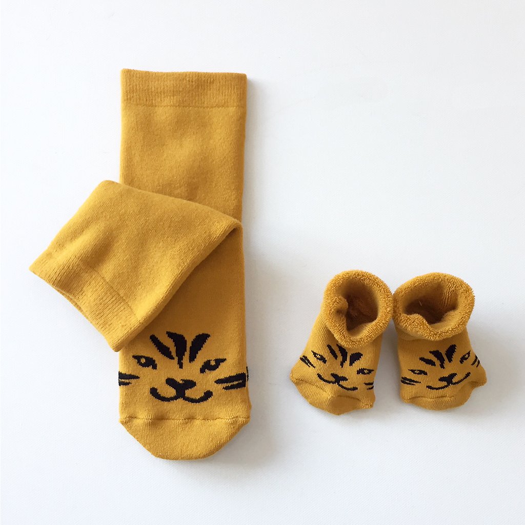 Set chaussettes maman & bébé Lucky tiger