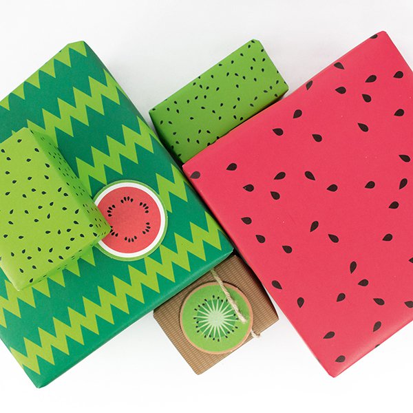 Watermelon gift tag