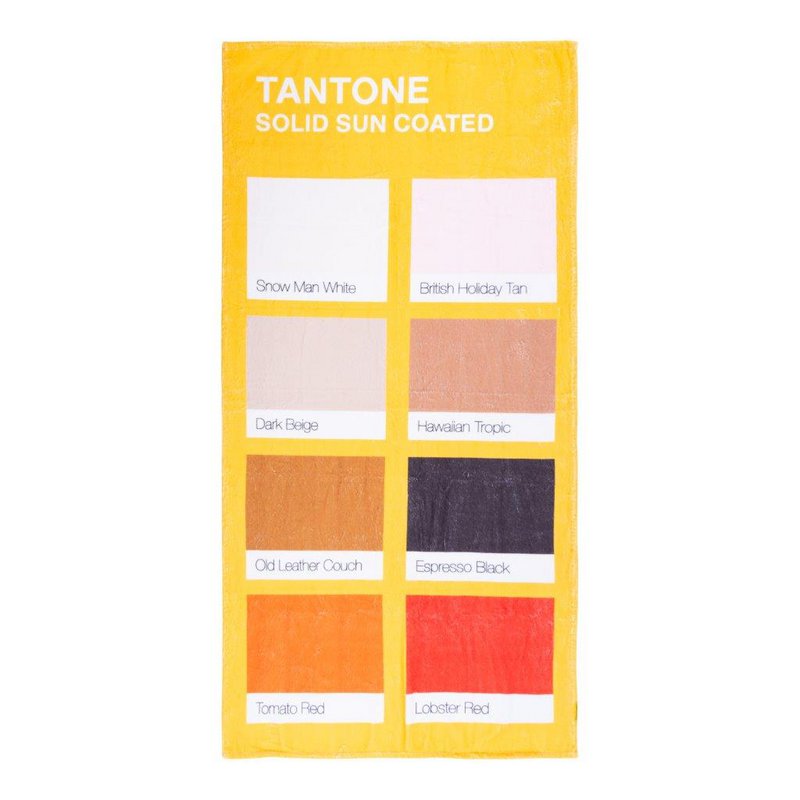 Strandhåndklæde 'TANTONE SOLID SUN COATED'