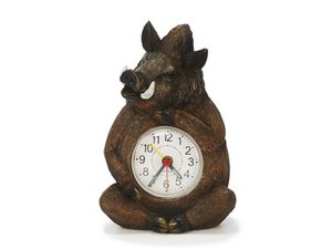 Poly Wecker Wildschwein 9x5x14
