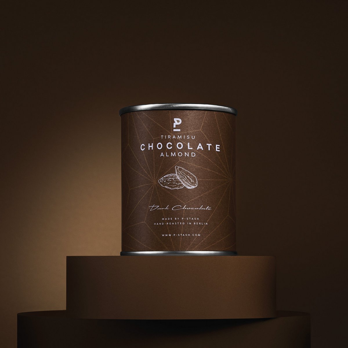 12x Mandel - Mørk Chokolade med Tiramisu - Mini 60g