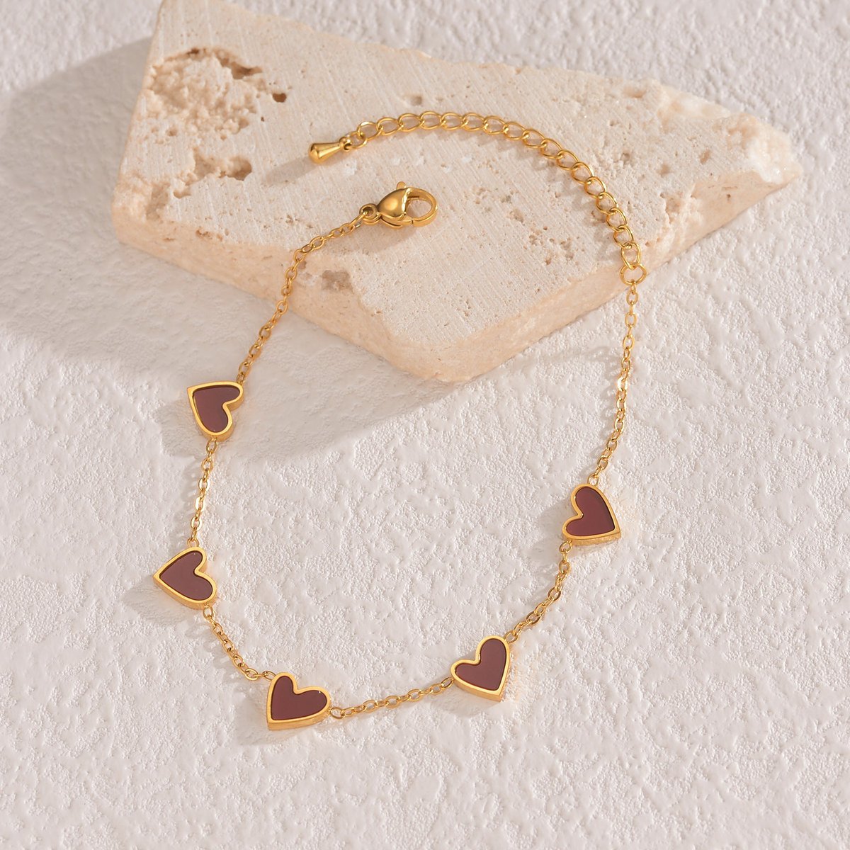 Ins Love armband roestvrij staal druipend hart armband mode Valentijnsdag sieraden cadeau