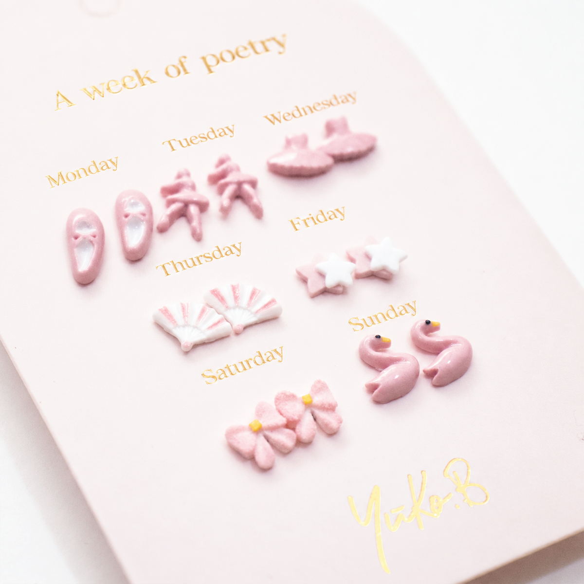 Nouveauté ! Boucles d'oreilles - Une Semaine de Poésie Danse Version Anglaise