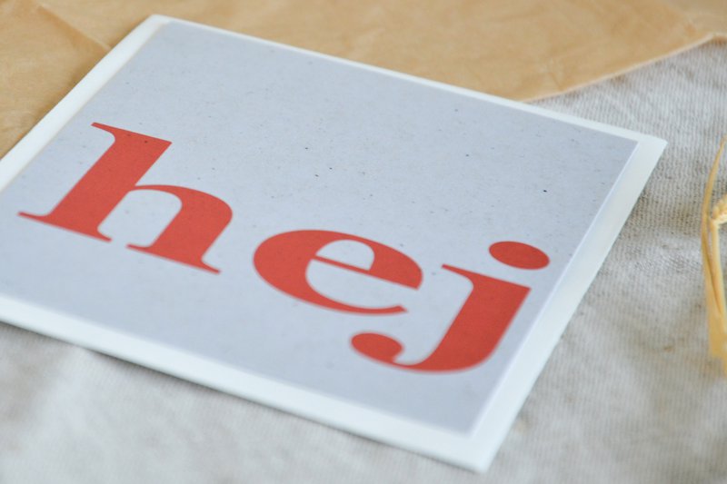 Postcard "hey"