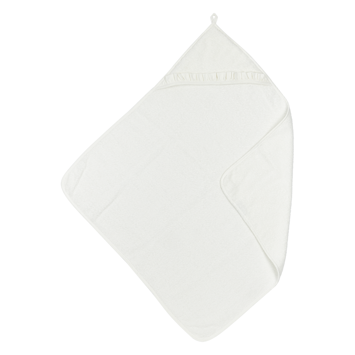 Badcape bath fabric Ruffle Offwhite