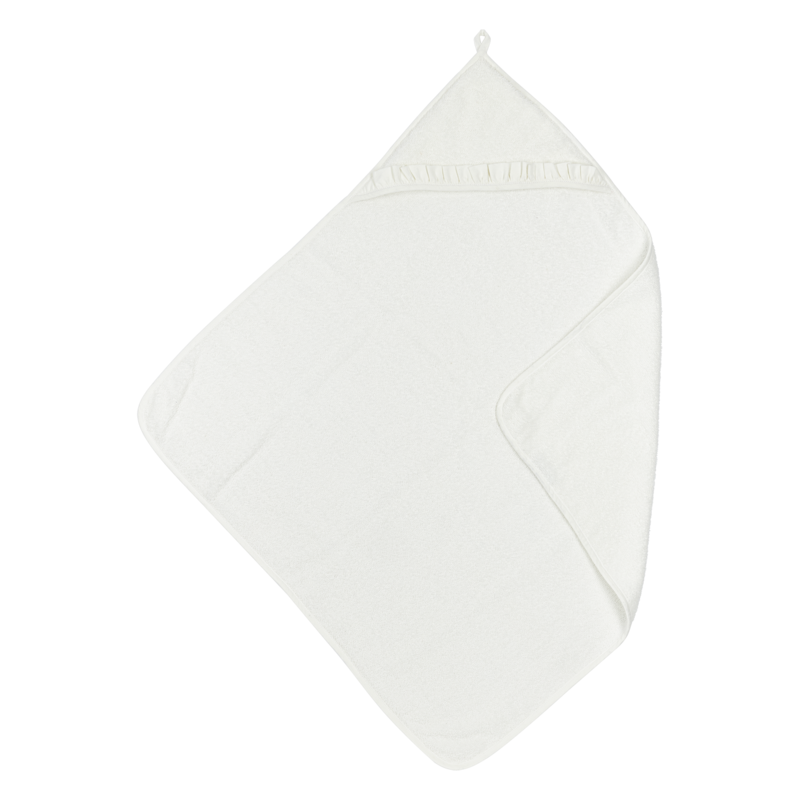 Badcape bath fabric Ruffle Offwhite