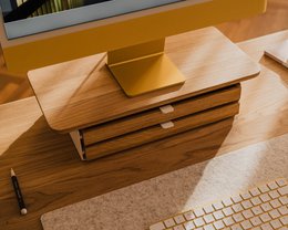 Desk Shelf Mini - Monitor Stand with Drawer