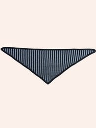Foulard triangle rayé 100% laine mérinos
