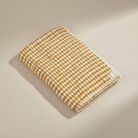 Bath towel | France | Yellow dots | 170x85cm