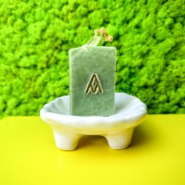 ENCHANTED FOREST NATURAL SOAP (MINT, LINDEN & GREEN CLAY)