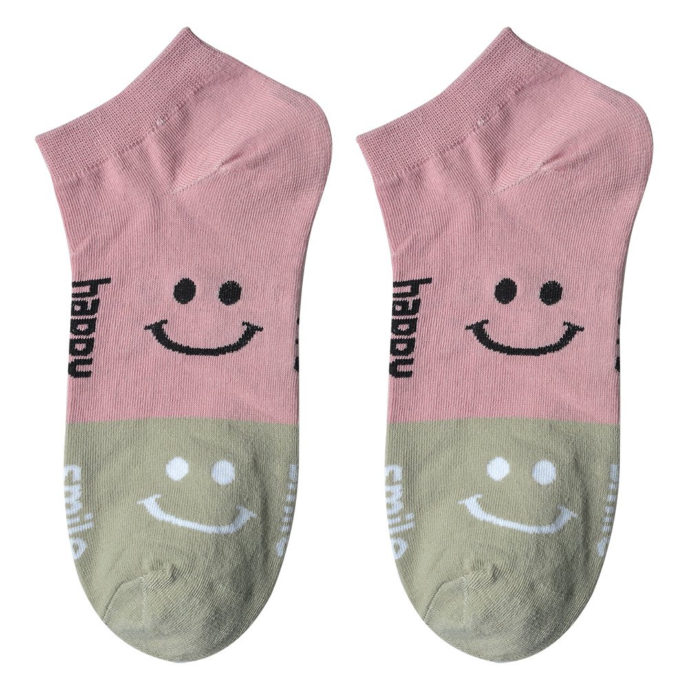 Grappige Sokken one size Roze Polyester smile