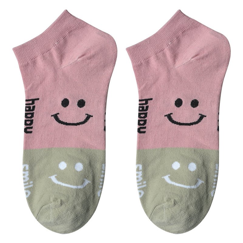 Grappige Sokken one size Roze Polyester smile