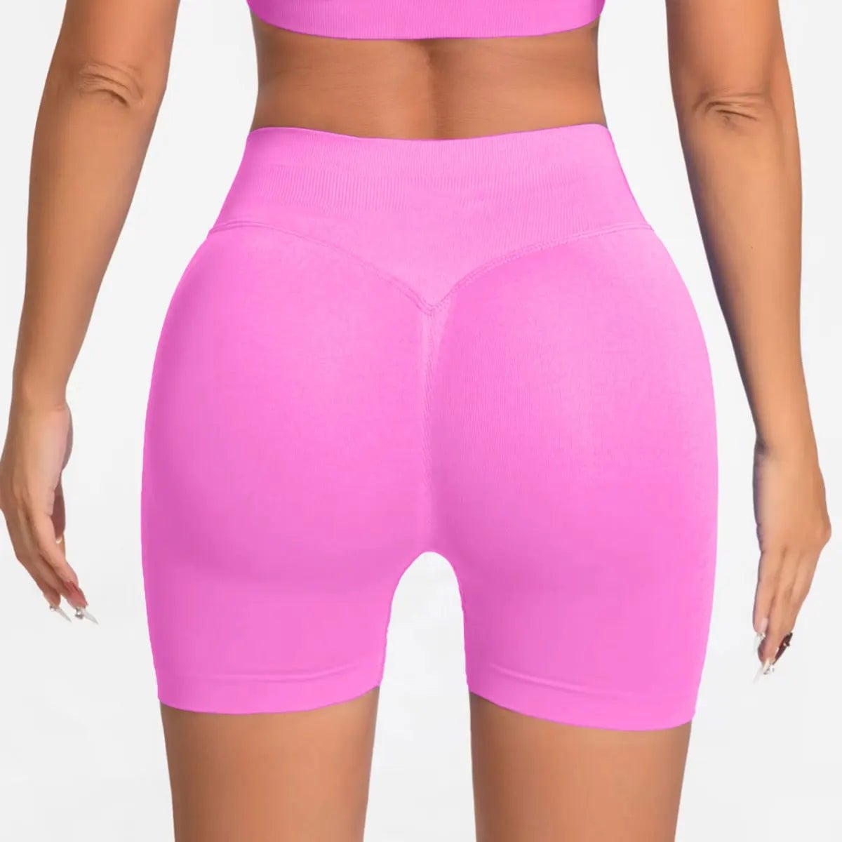 NCLAGEN Seamless Shorts 4.5" Gym Shorts Woman Scrunch Butt Fitness Sports Short Workout Seamless Leggings Running Yoga bottoms Copy