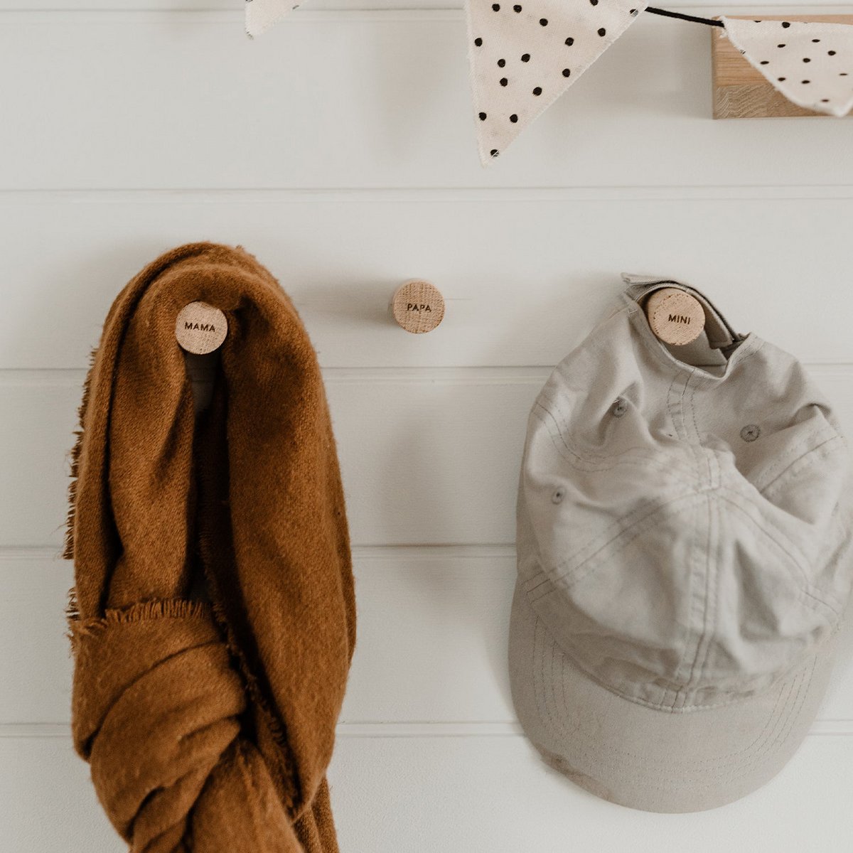 Wandhaken Familie im 3er Set (VE = 6 Sets)
