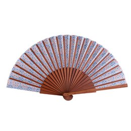Moorish Geometry Satin Hand Fan Aixa 23 cm