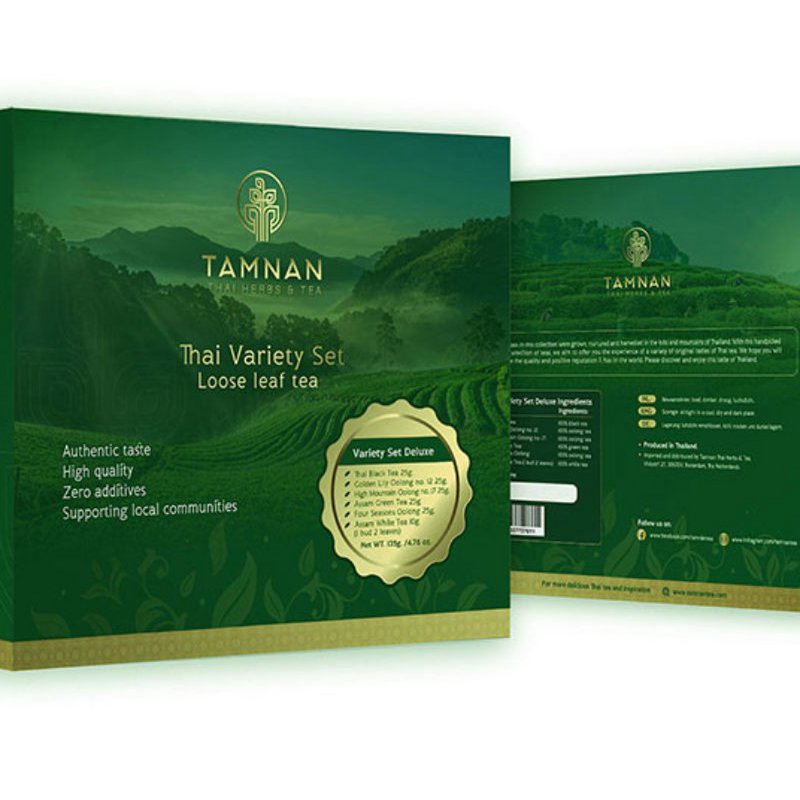 Thai Variety Set Deluxe- 6 flavor Gift Set premium loose tea.