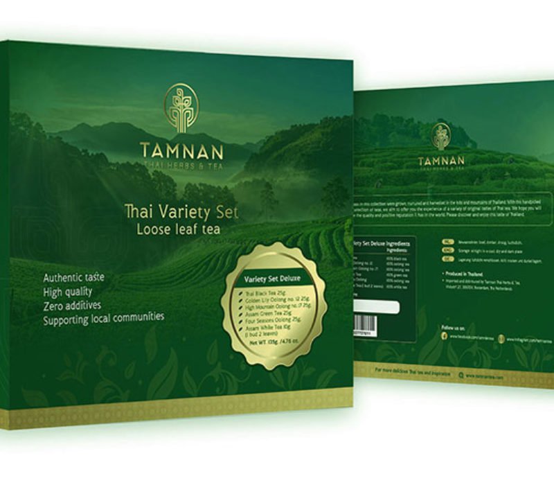 Thai Variety Set Deluxe- 6 flavor Gift Set premium loose tea.