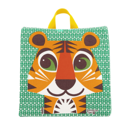 Mochila infantil de algodón orgánico, Tiger