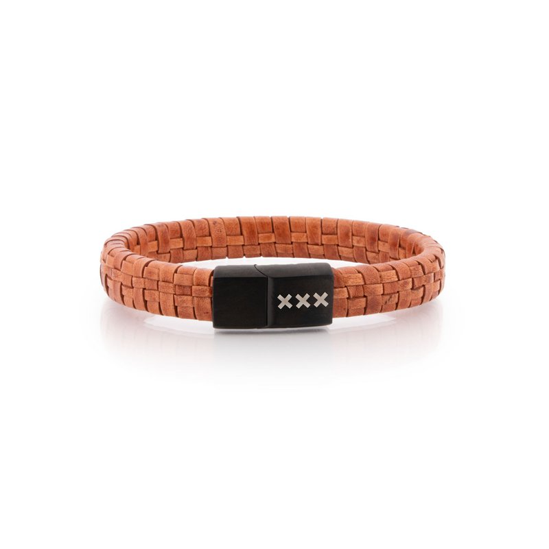 Læderarmbånd lysebrun | SPUI
