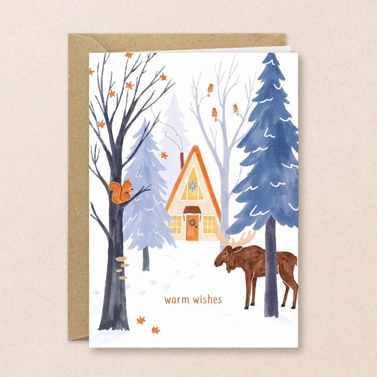 Tarjeta de Navidad | casa del bosque