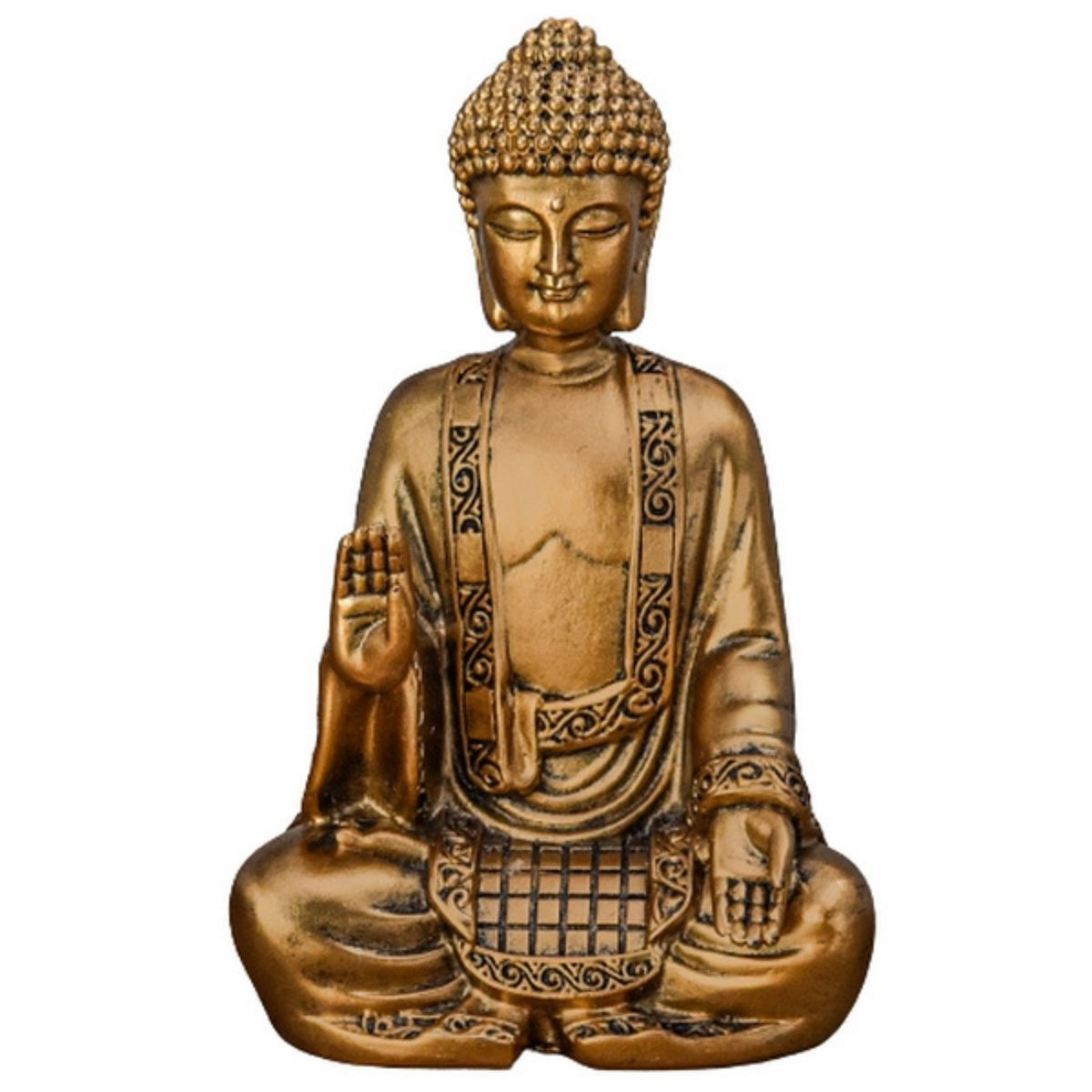 Statua di Bodhi in oro - Decorazione Zen e Feng Shui - Per creare un'atmosfera rilassante e spirituale - Idea regalo fortunata