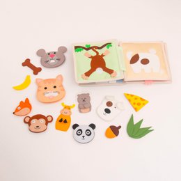 Animal Friends - Mini libro tranquillo di 6 pagine