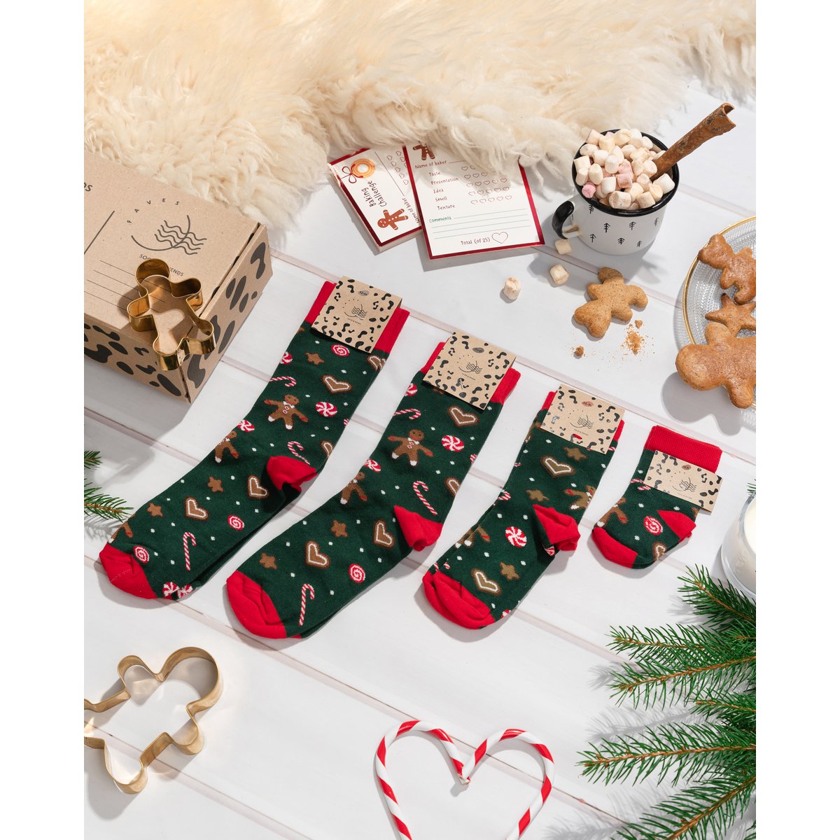 Chaussettes pains d'épice
