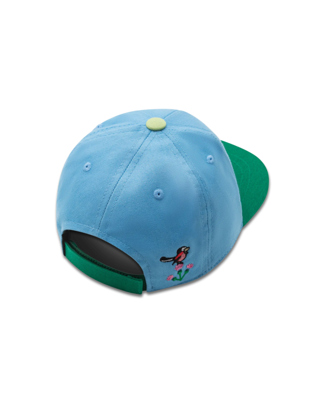 koaa – The Little Mole „Spring” – Snapback niebiesko-zielony