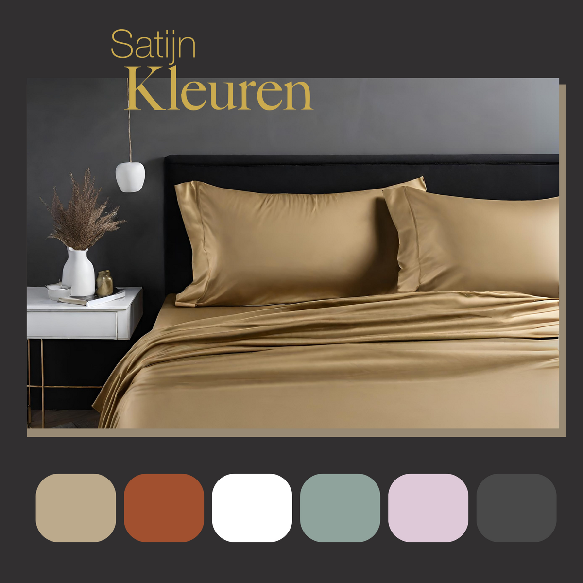 100% Cotton Satin Fitted Sheet Summer Glow